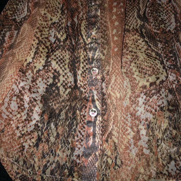 American Rag Sleeveless Tieback Button down blouse - Picture 4 of 7